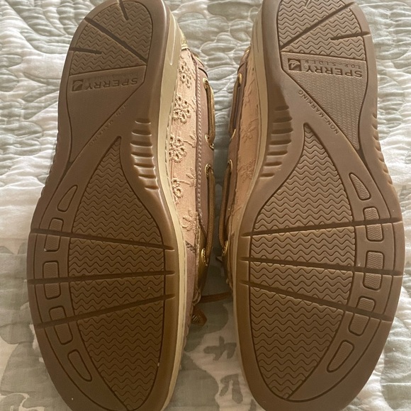 Sperry Top-Sider camel and gold shoes size 6.5 Preowned  condition - Picture 4 of 7